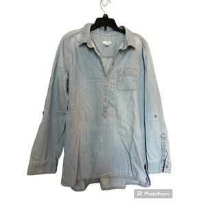 J. Jill Denim light wash denim tunic size‎ M